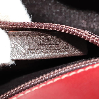 Loewe Anagram handbag Leather, RED, LEATHER, Handbag