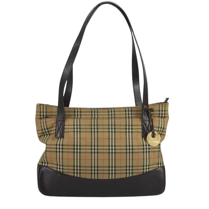 Burberry Nova Check Tote canvas check pattern, BEIGE, CANVAS, Tote bag