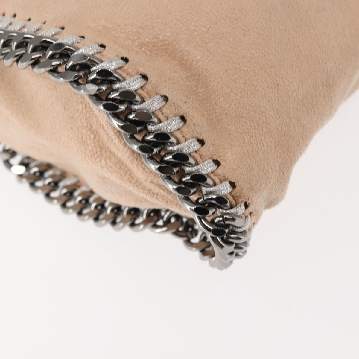 Stella McCartney Falabella Fold Over Crossbody Bag Suede, PINK, SUEDE, Crossbody bag