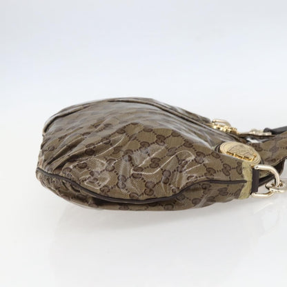 Gucci Hysteria Convertible Top Handle Bag GG Coated Canvas, BEIGE, CANVAS, Handbag