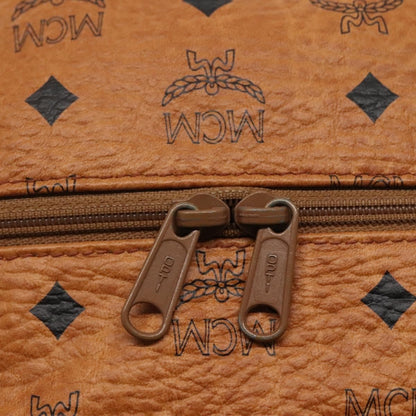 MCM Visetos pouch PVC, BROWN, PVC, Clutche & pouche