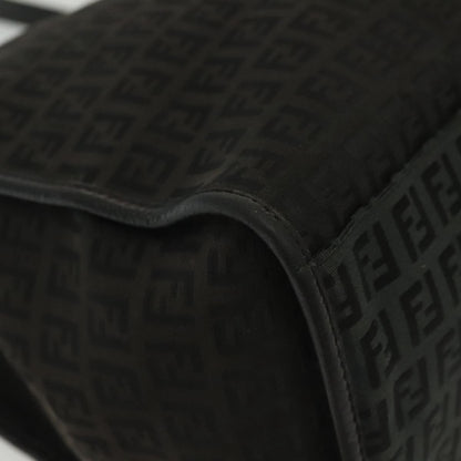 Fendi Vintage Tote Zucchino Canvas, BLACK, CANVAS, Tote bag