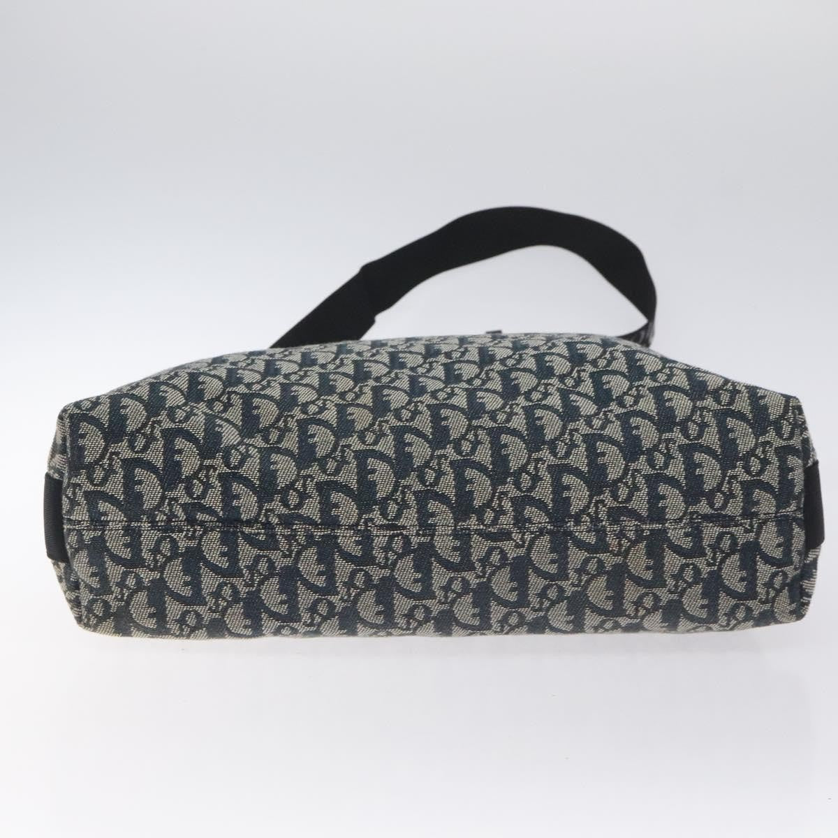 Christian Dior Vintage Trotter Messenger Bag Diorissimo Canvas, NAVY, CANVAS, Crossbody bag