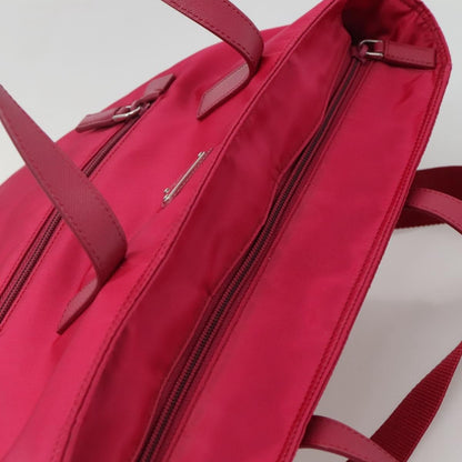 Prada Convertible Front Pocket Tote Tessuto, PINK, NYLON, Tote bag