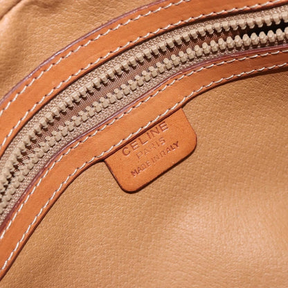 Celine Macadam Handbag Macadam with leather, BROWN, CANVAS, Handbag