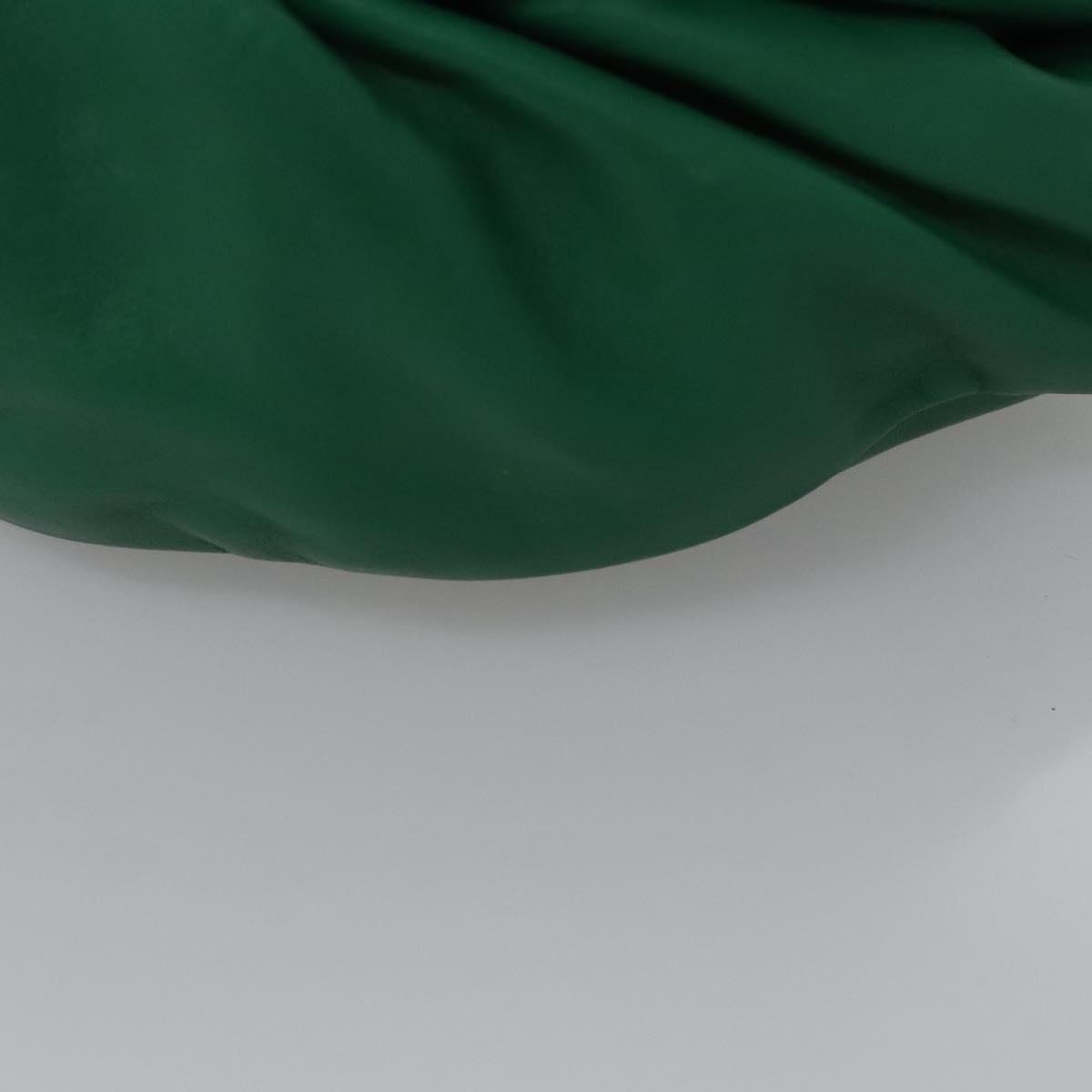 Bottega Veneta The Chain Pouch Leather, GREEN, LEATHER, Clutche & pouche