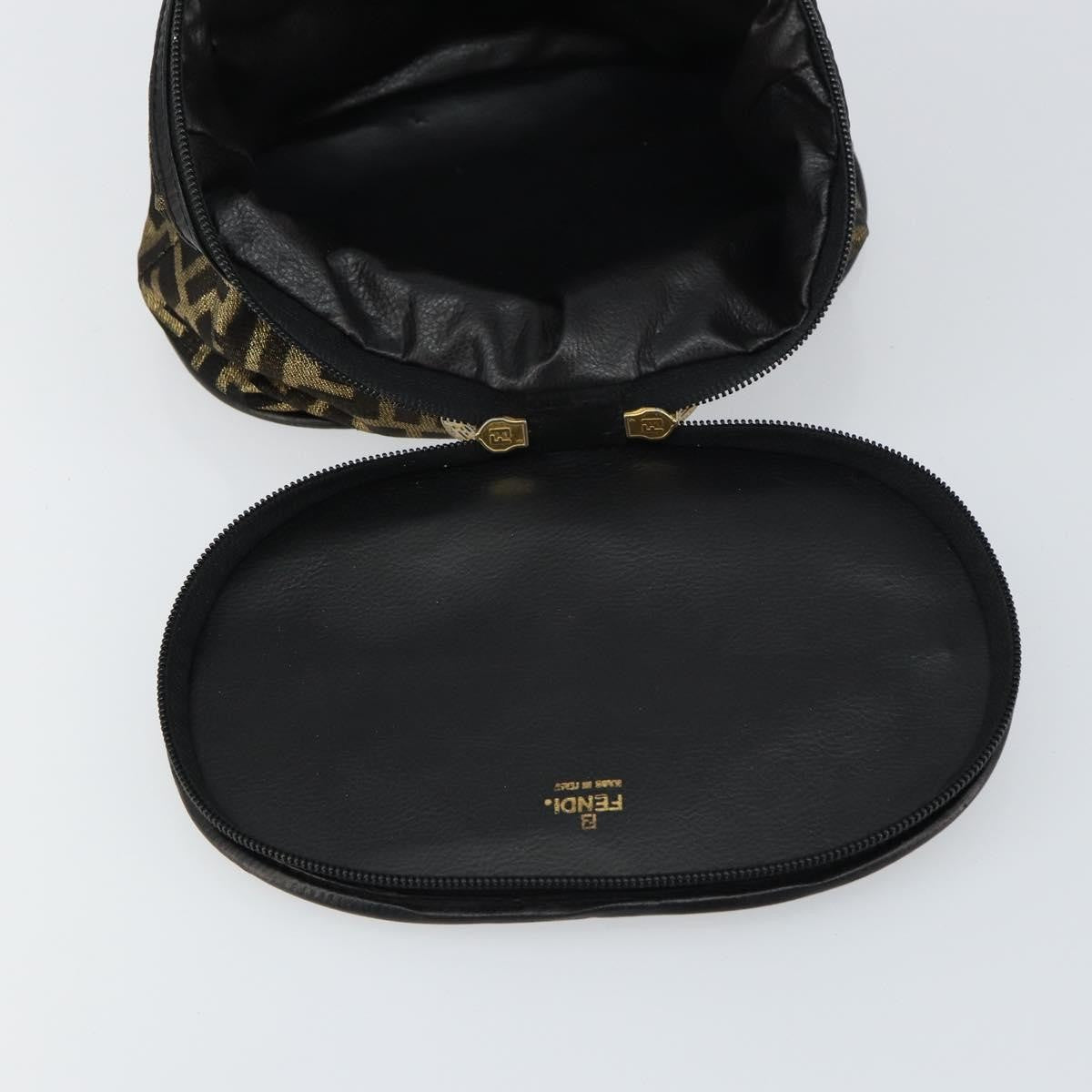 Fendi Vanity Clutch Canvas, BROWN, CANVAS, Clutche & pouche