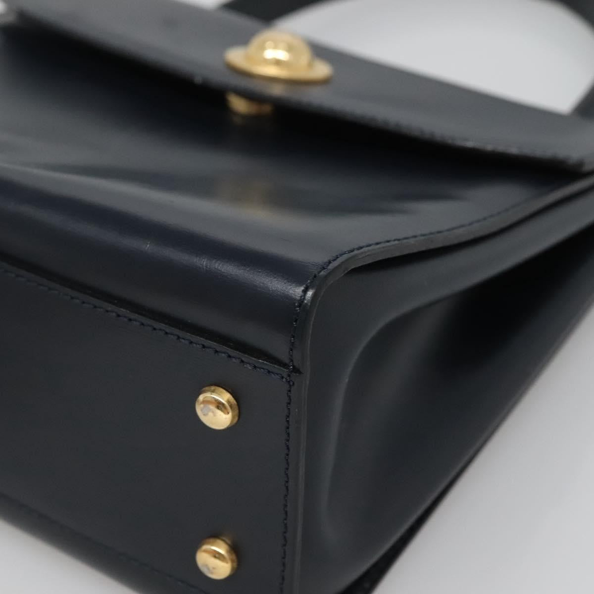 Celine Handbag Leather, NAVY, LEATHER, Handbag