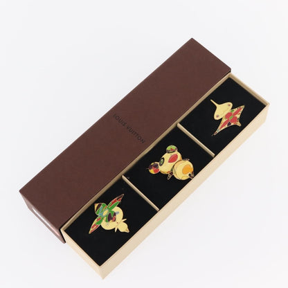 Louis Vuitton Murakami Hair Clip Set Metal and Enamel, MULTICOLOUR, METAL, Head accessory