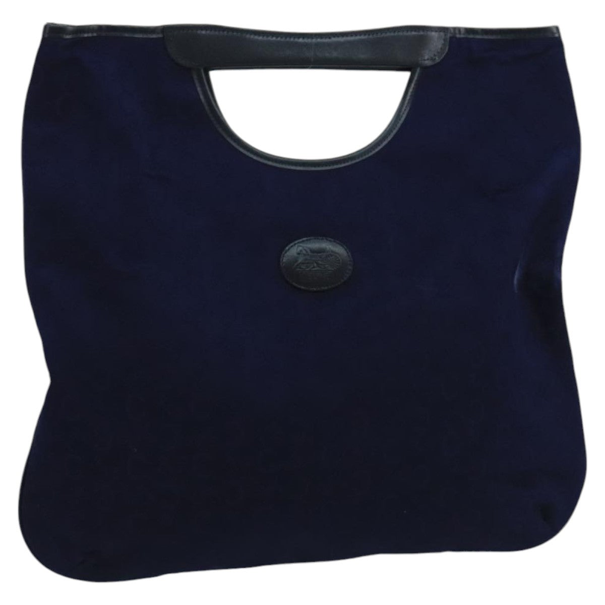 Celine C Macadam Handbag Canvas, NAVY, CANVAS, Handbag