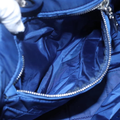 Prada Bomber Tote Tessuto, BLUE, NYLON, Tote bag
