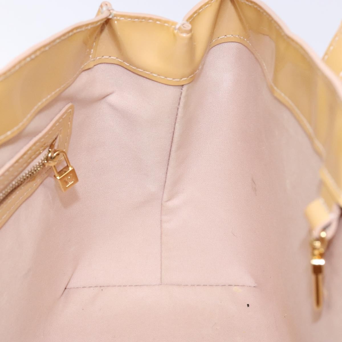 Louis Vuitton Wilshire Handbag Monogram Vernis, BEIGE, PATENT_LEATHER, Handbag