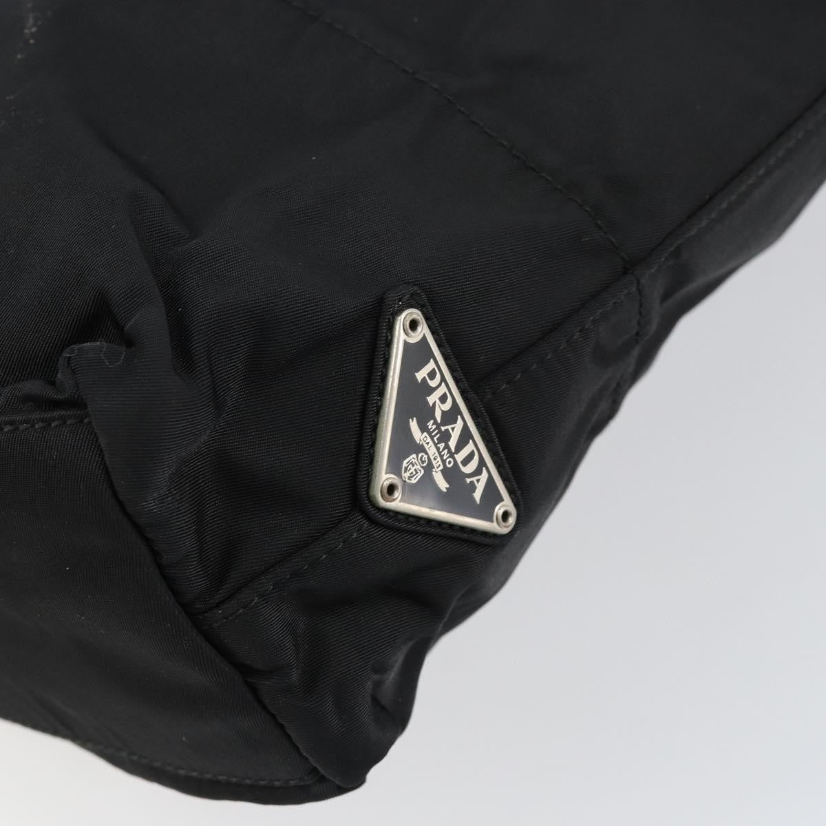 Prada Vintage Zip Tote Tessuto, BLACK, NYLON, Tote bag