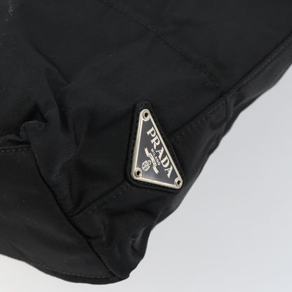 Prada Vintage Zip Tote Tessuto, BLACK, NYLON, Tote bag