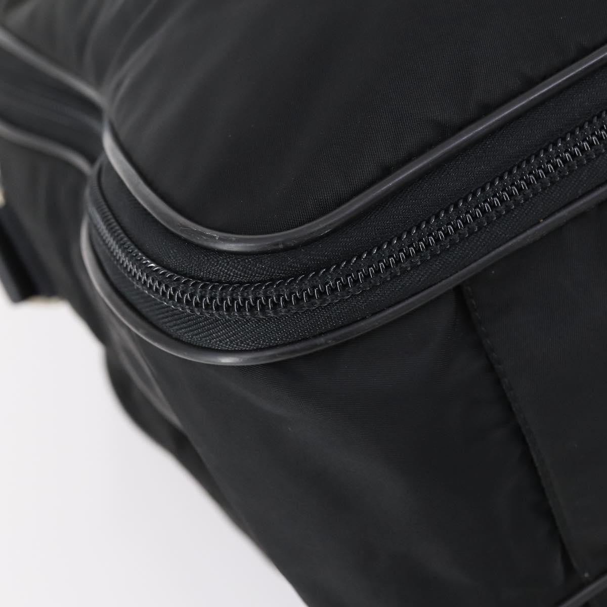 Prada Porta Computer Briefcase Tessuto and Saffiano Leather, BLACK, NYLON, Briefcase