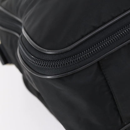 Prada Porta Computer Briefcase Tessuto and Saffiano Leather, BLACK, NYLON, Briefcase