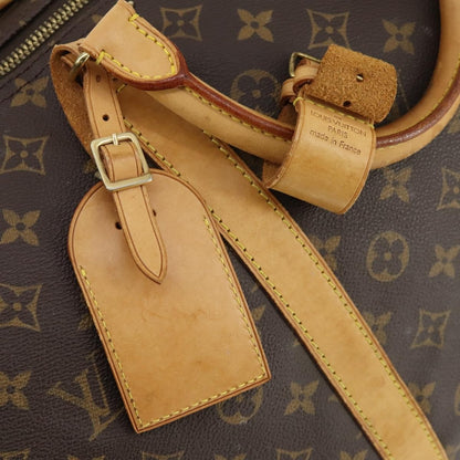 Louis Vuitton Keepall Bag Monogram Canvas, BROWN, CANVAS, Travel bag