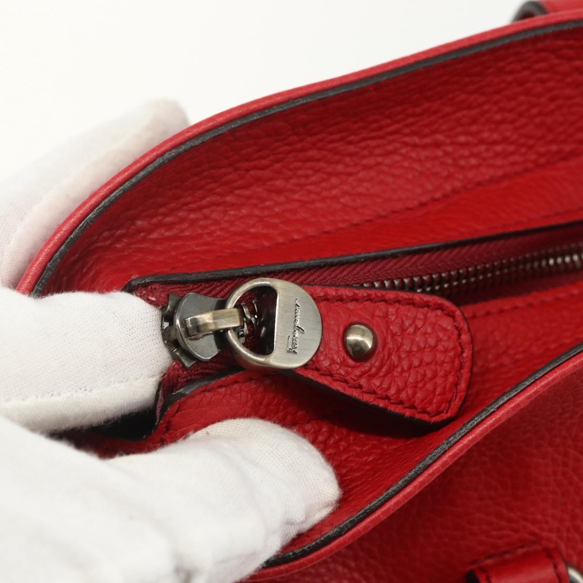 Salvatore Ferragamo Soft Sofia Tote Leather, RED, LEATHER, Tote bag