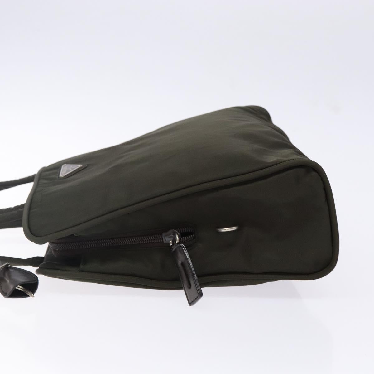 Prada Bowling Shoulder Bag Tessuto, KHAKI, NYLON, Shoulder bag
