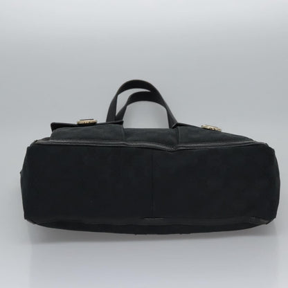 Gucci Abbey Pocket Tote GG Canvas, BLACK, CANVAS, Tote bag