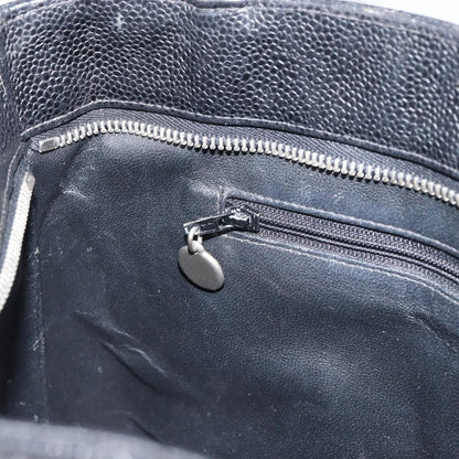 Chanel Medallion Tote Quilted Caviar, BLACK, LEATHER, Tote bag