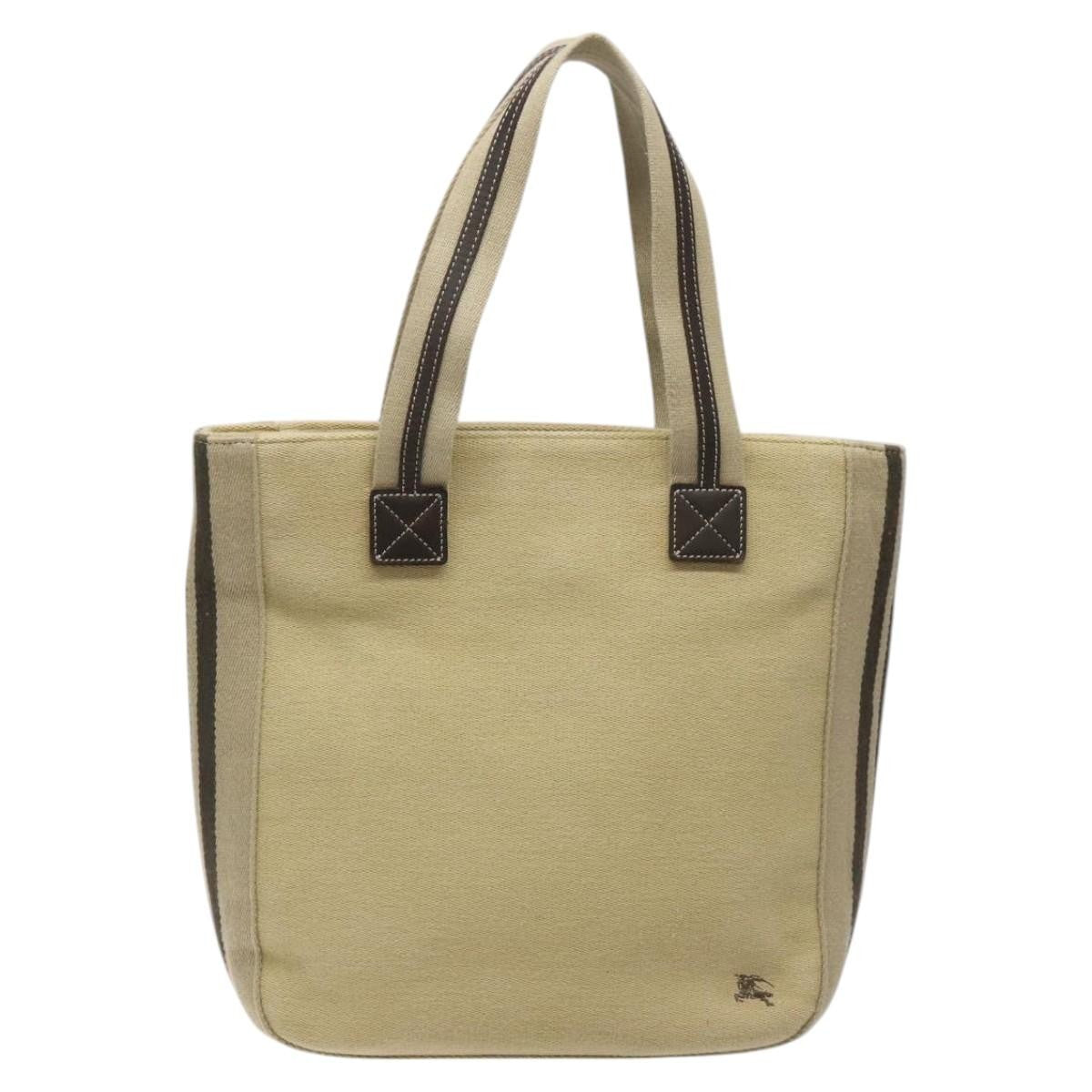 Burberry Blue Label Tote Bag Canvas, BEIGE, CANVAS, Tote bag