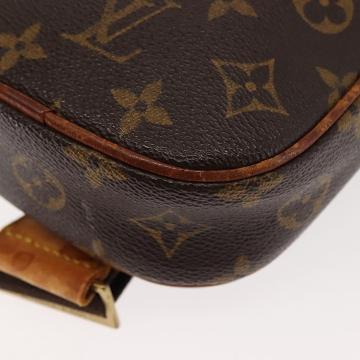 Louis Vuitton Pochette Gange Monogram Canvas, BROWN, CANVAS, Clutche & pouche