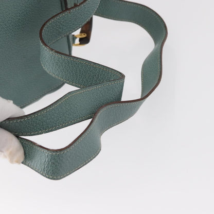 Gucci Vintage Bamboo Backpack Suede, TURQUOISE, SUEDE, Backpack