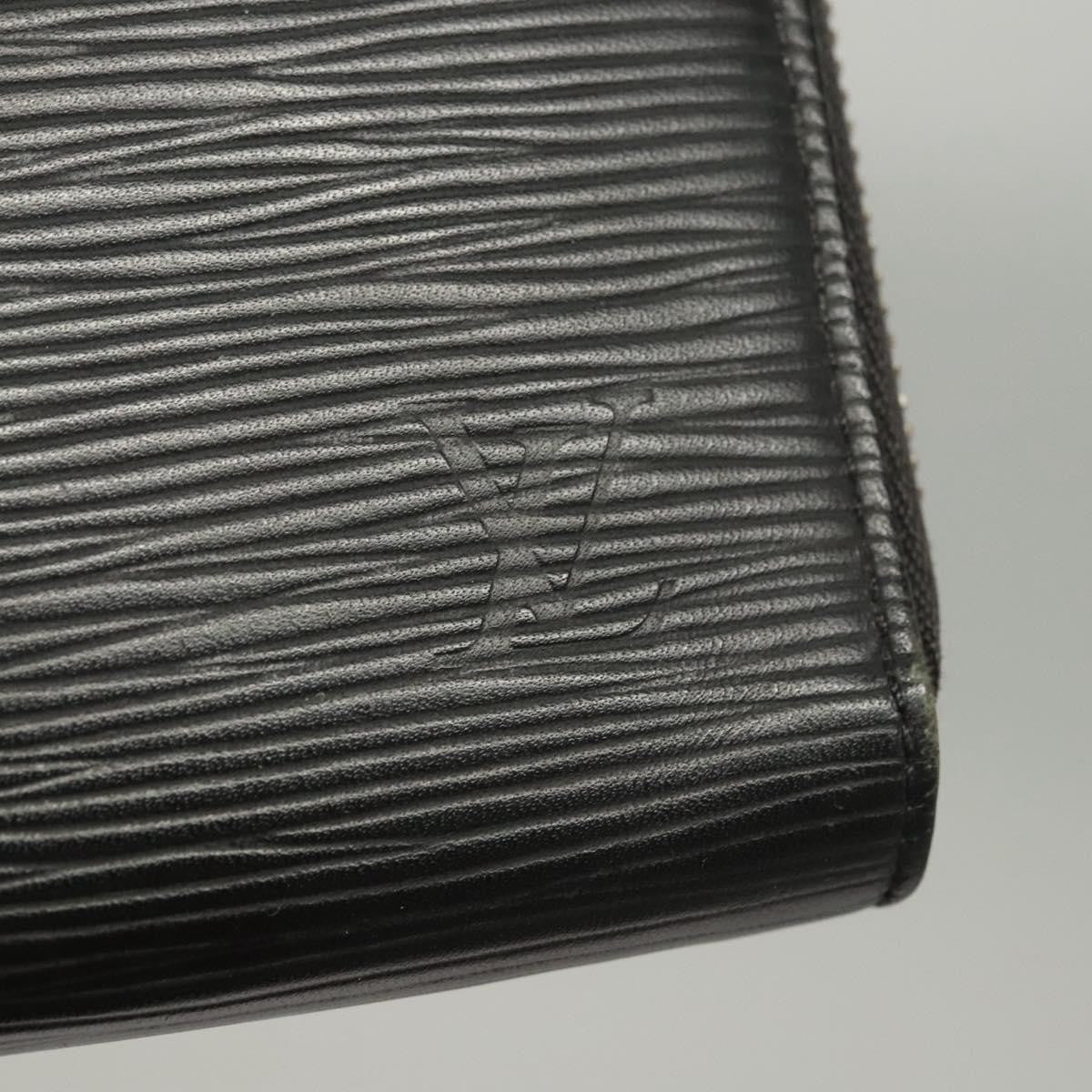 Louis Vuitton Zippy Organizer Epi Leather, BLACK, LEATHER, Wallets