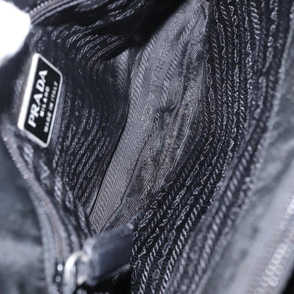 Prada Vintage Chain Shoulder Bag Tessuto, BLACK, NYLON, Shoulder bag