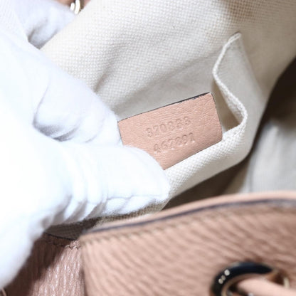 Gucci Vintage Bamboo Backpack Leather, BEIGE, LEATHER, Backpack