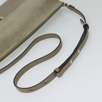 Chloe Faye Shoulder Bag Leather and Suede, GRAY, SUEDE, Shoulder bag