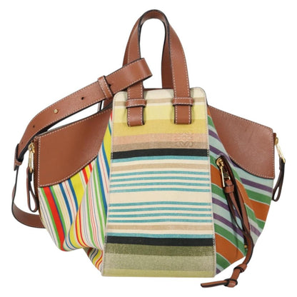Loewe Hammock Bag Printed Canvas, MULTICOLOUR, CANVAS, Handbag