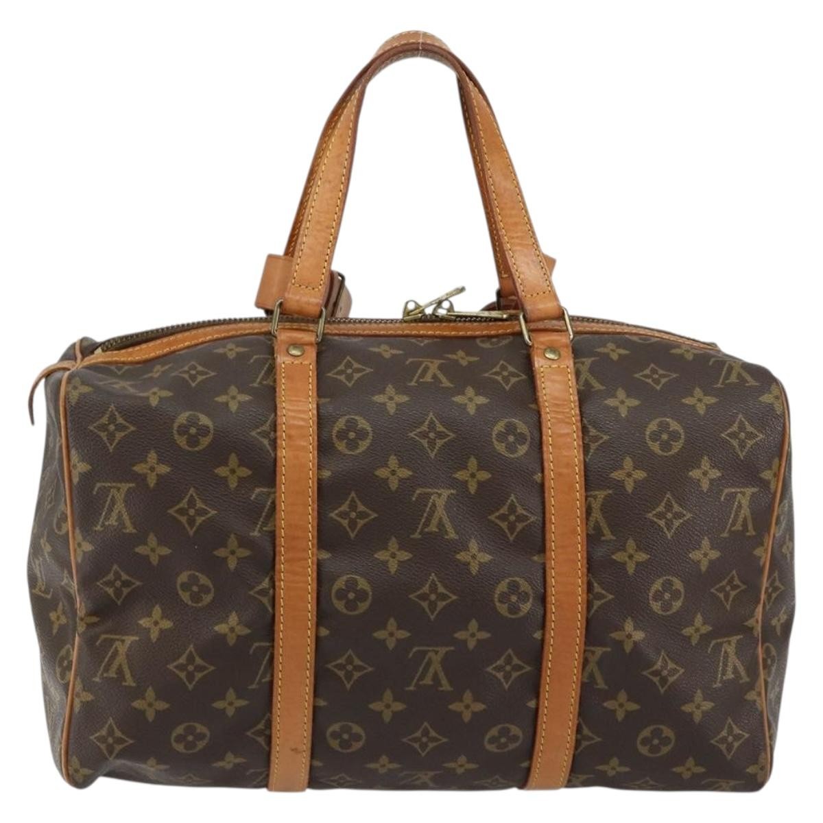Louis Vuitton Sac Souple Handbag Monogram Canvas, BROWN, CANVAS, Handbag