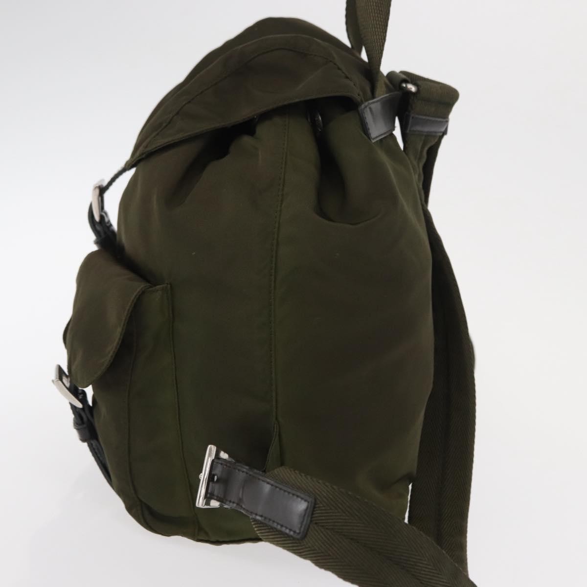 Prada Double Front Pocket Backpack Tessuto, GREEN, NYLON, Backpack