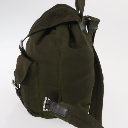 Prada Double Front Pocket Backpack Tessuto, GREEN, NYLON, Backpack