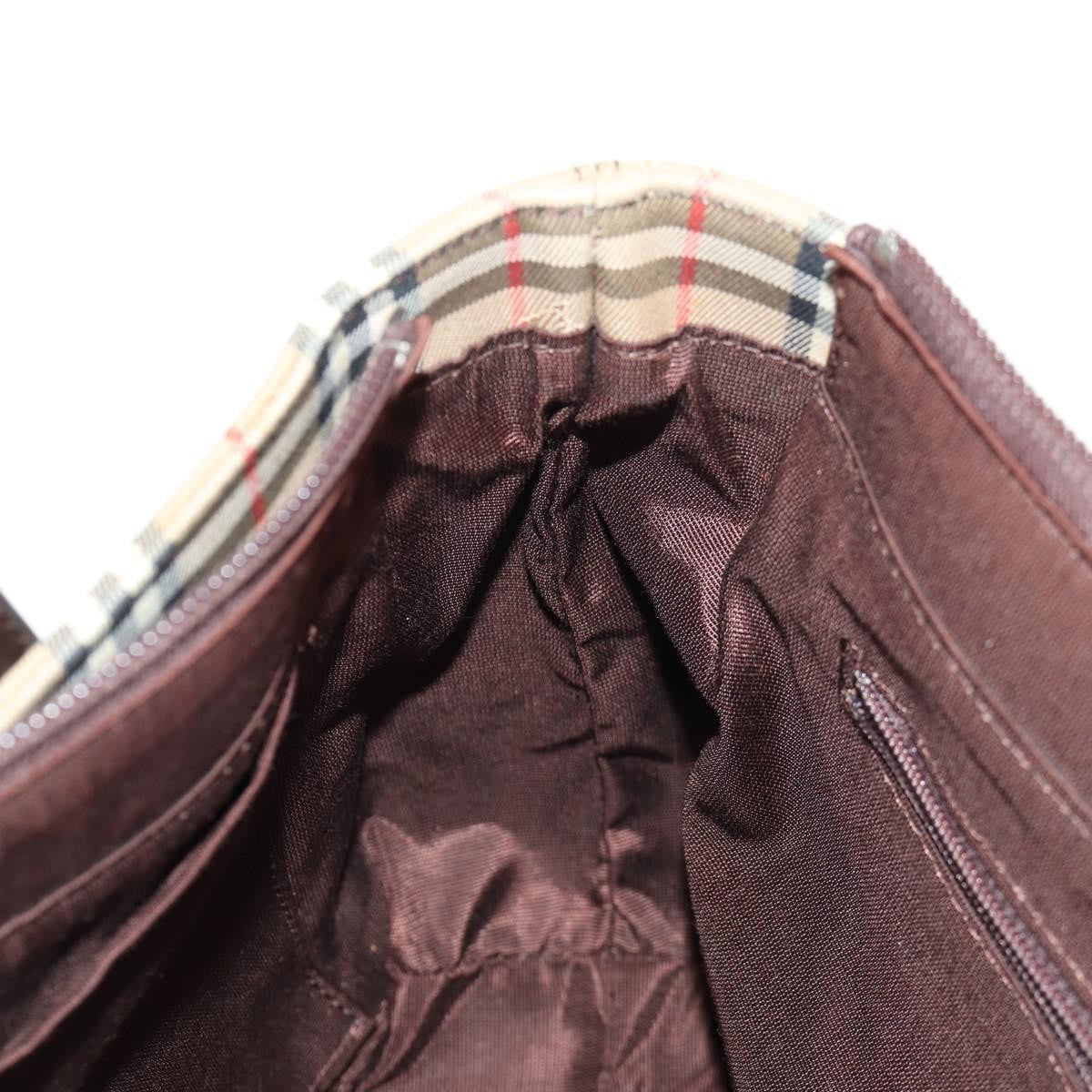 Burberry Nova Check Handbag Nova Check Canvas and leather, BEIGE, CANVAS, Handbag