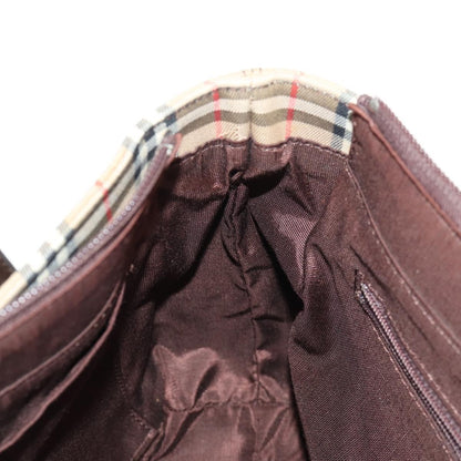 Burberry Nova Check Handbag Nova Check Canvas and leather, BEIGE, CANVAS, Handbag