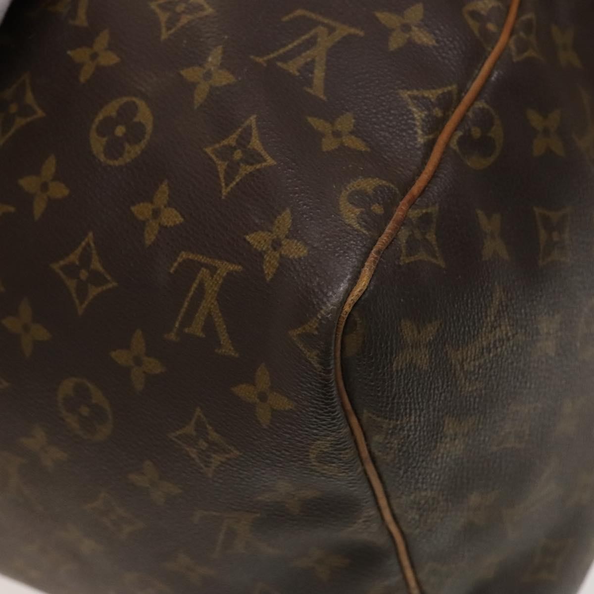 Louis Vuitton Keepall Bag Monogram Canvas, BROWN, CANVAS, Travel bag