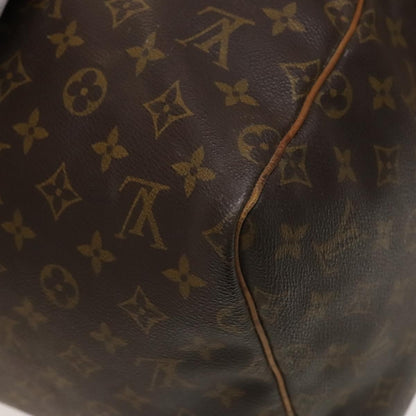 Louis Vuitton Keepall Bag Monogram Canvas, BROWN, CANVAS, Travel bag