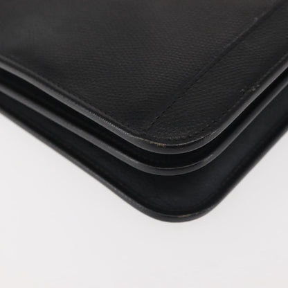 Christian Dior Vintage Full Flap Bag Leather, BLACK, LEATHER, Shoulder bag