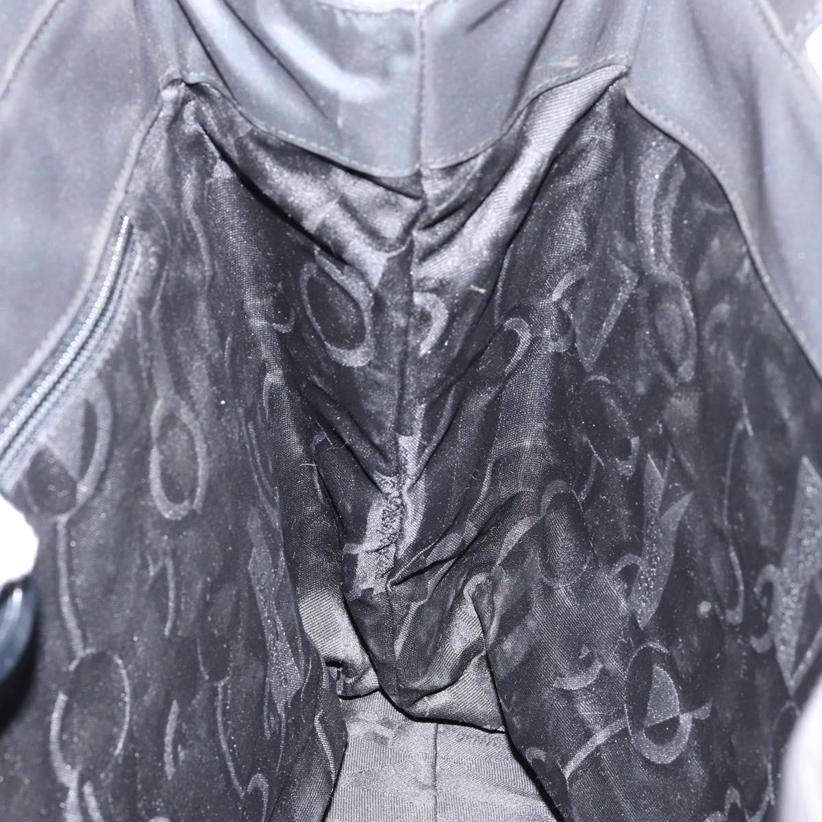 Salvatore Ferragamo Gancini Tote Nylon, BLACK, NYLON, Tote bag