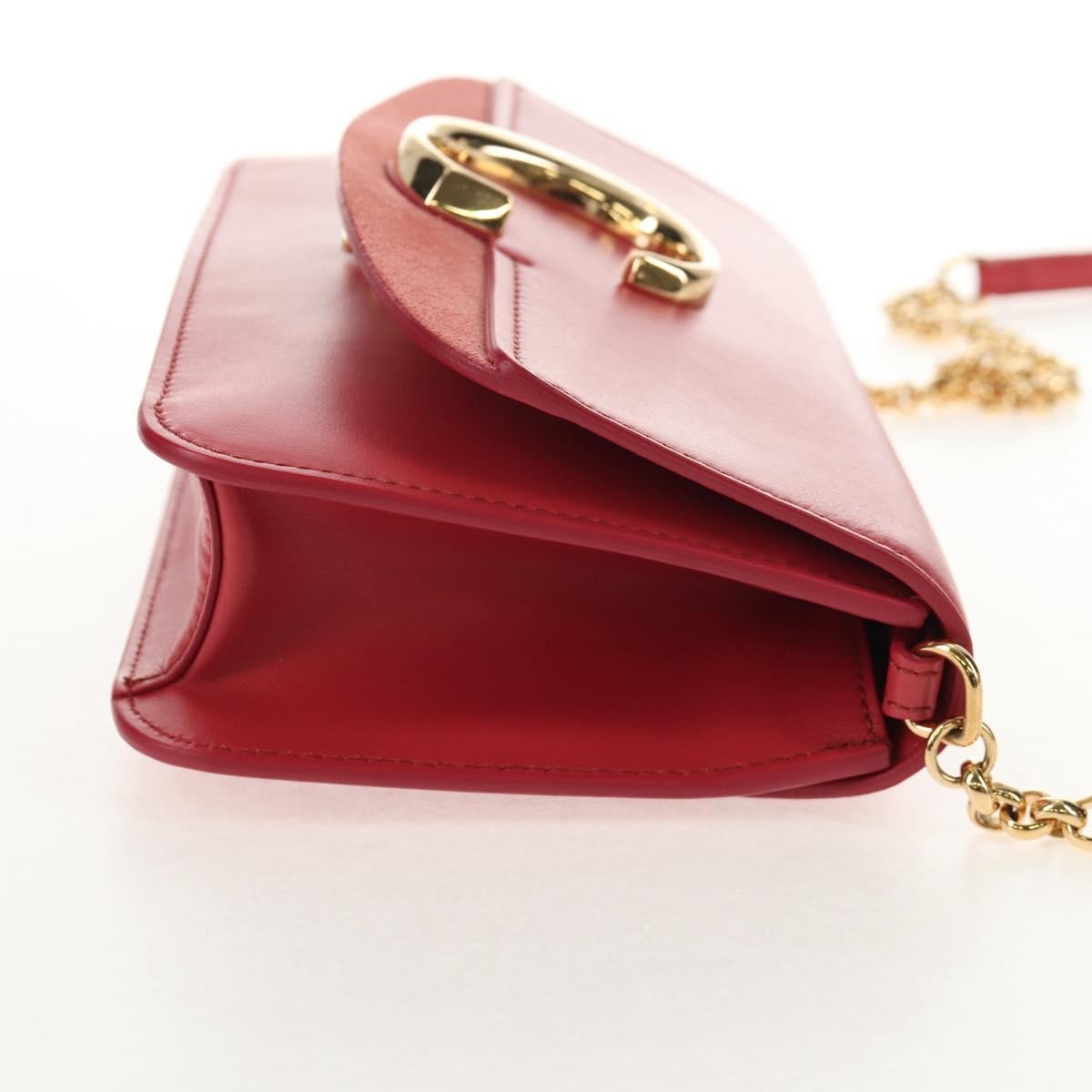 Chloe C Chain Clutch Leather, PINK, LEATHER, Clutche & pouche