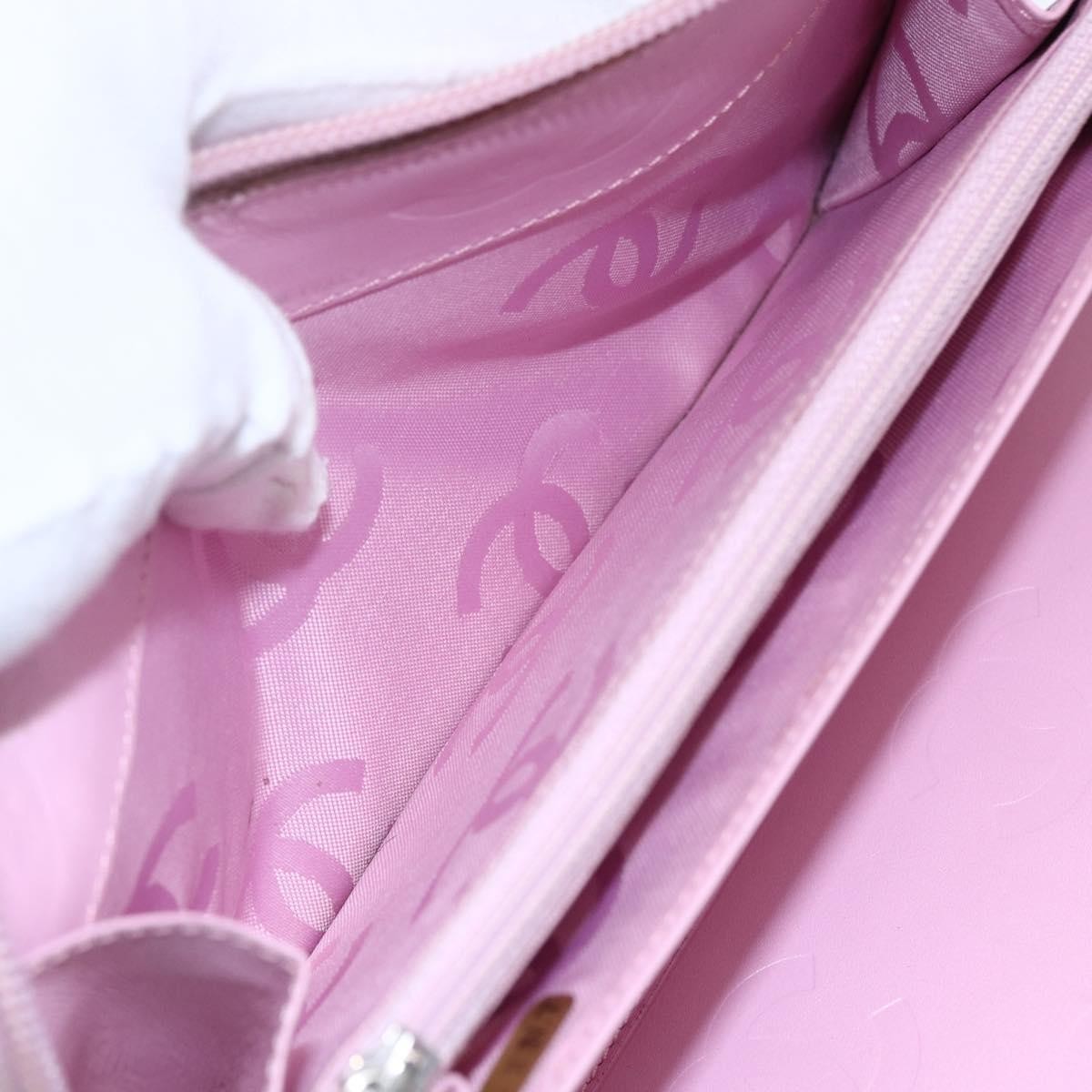 Chanel Cambon Zip Around Wallet Quilted Lambskin, PINK, LEATHER, Wallets