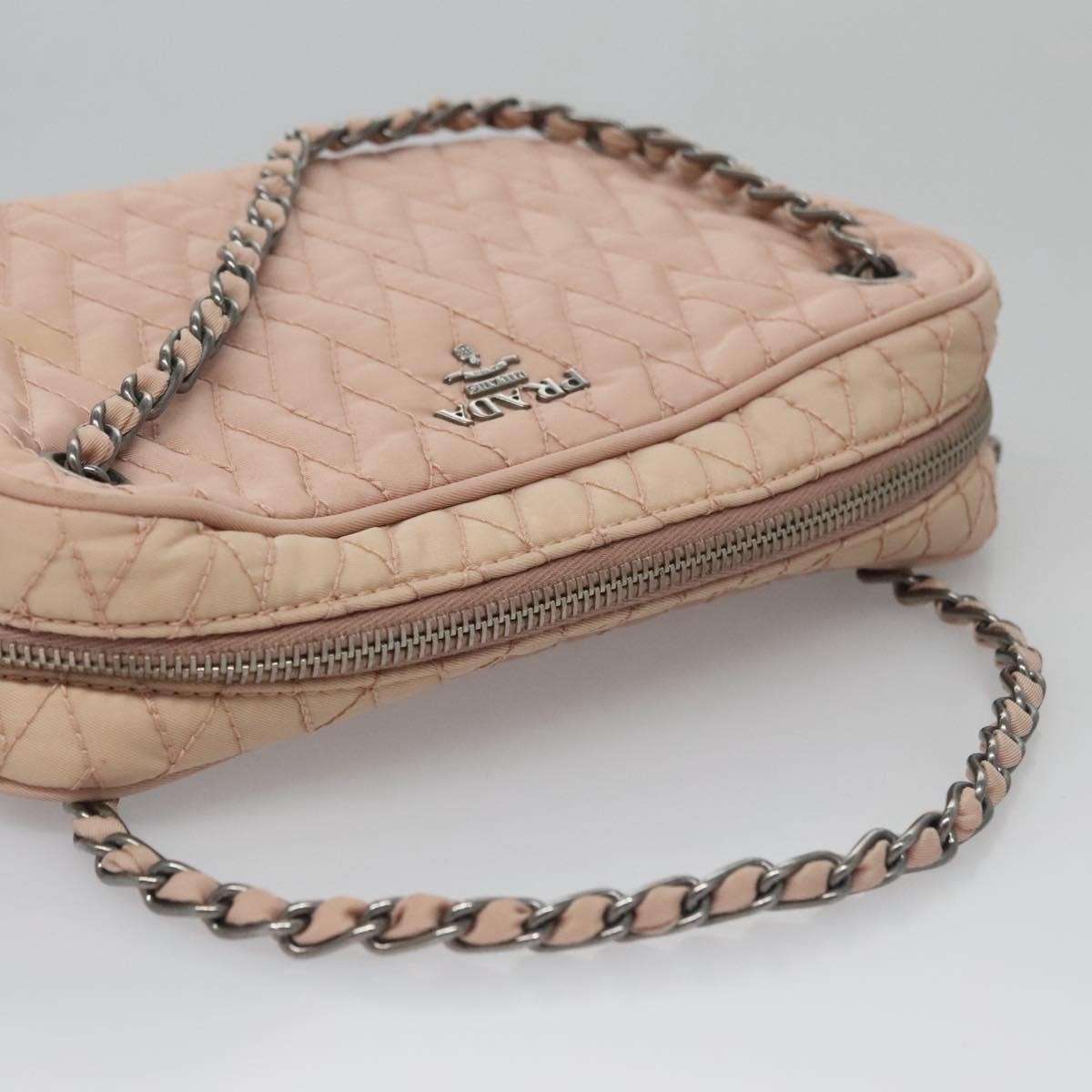 Prada Camera Bag Quilted Tessuto, PINK, NYLON, Crossbody bag