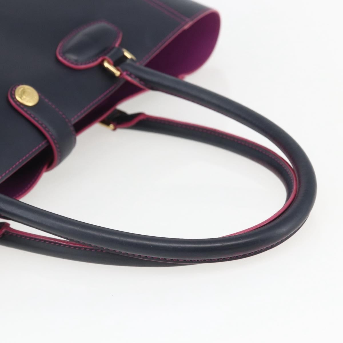 Loewe Leo Shopper Tote Perforated Leather, NAVY, LEATHER, Tote bag