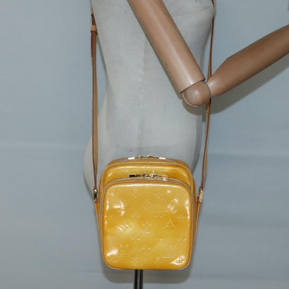 Louis Vuitton Wooster Handbag Monogram Vernis, YELLOW, PATENT_LEATHER, Handbag