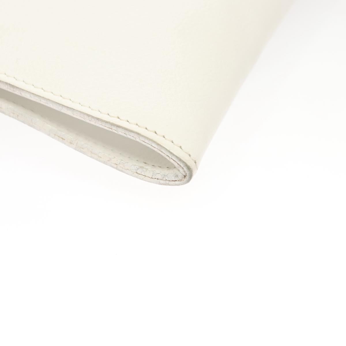 Hermes Onimaitou Handbag Leather, WHITE, LEATHER, Handbag