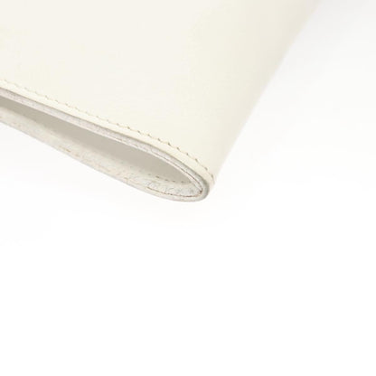 Hermes Onimaitou Handbag Leather, WHITE, LEATHER, Handbag