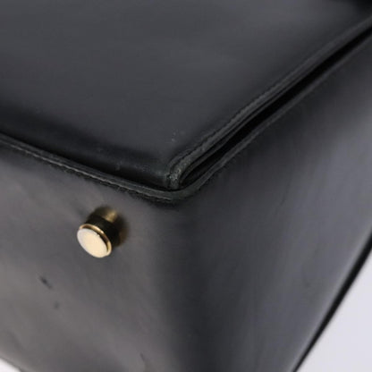 Salvatore Ferragamo Gancini Convertible Top Handle Bag Leather, BLACK, LEATHER, Handbag